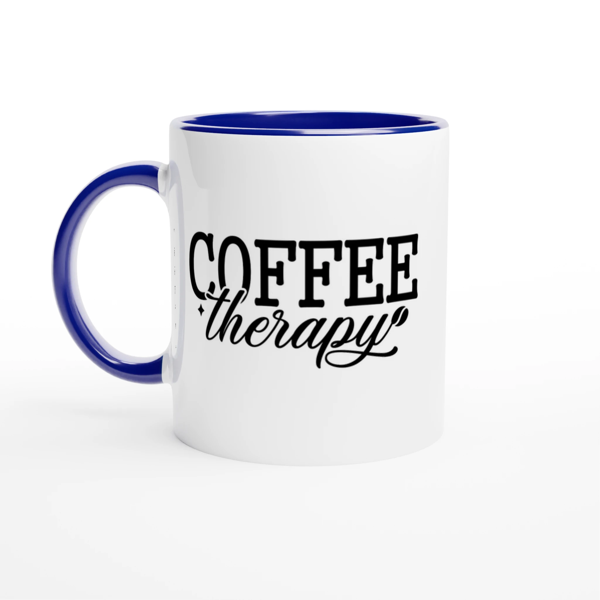 Coffee Therapy 11oz Ceramic Mug - Funny Quotes, Mugs