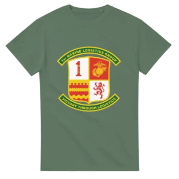 1st Marine Logistics Group T-Shirt – USMC Support Forces Tribute Tee for Logistics Marines - US Marines, T-Shirts