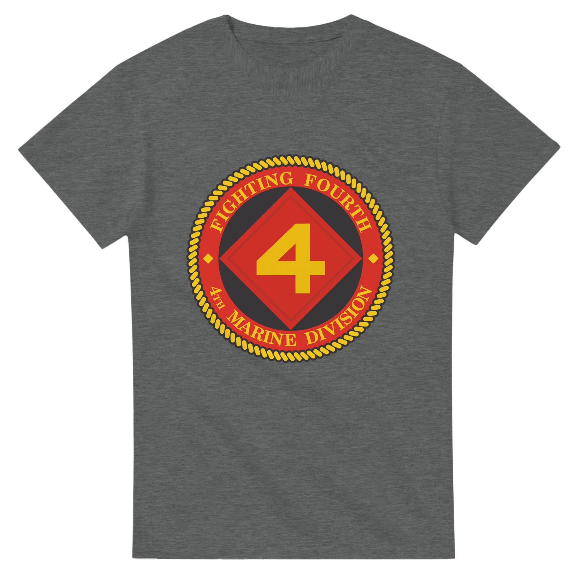 4th Marine Division “Fourth but First” T-Shirt – USMC Reserve Combat Legacy Tee for 4th MarDiv Marines - US Marines, T-Shirts