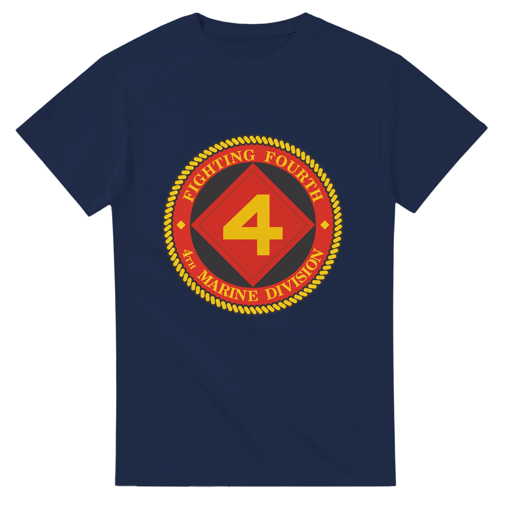 4th Marine Division “Fourth but First” T-Shirt – USMC Reserve Combat Legacy Tee for 4th MarDiv Marines - US Marines, T-Shirts