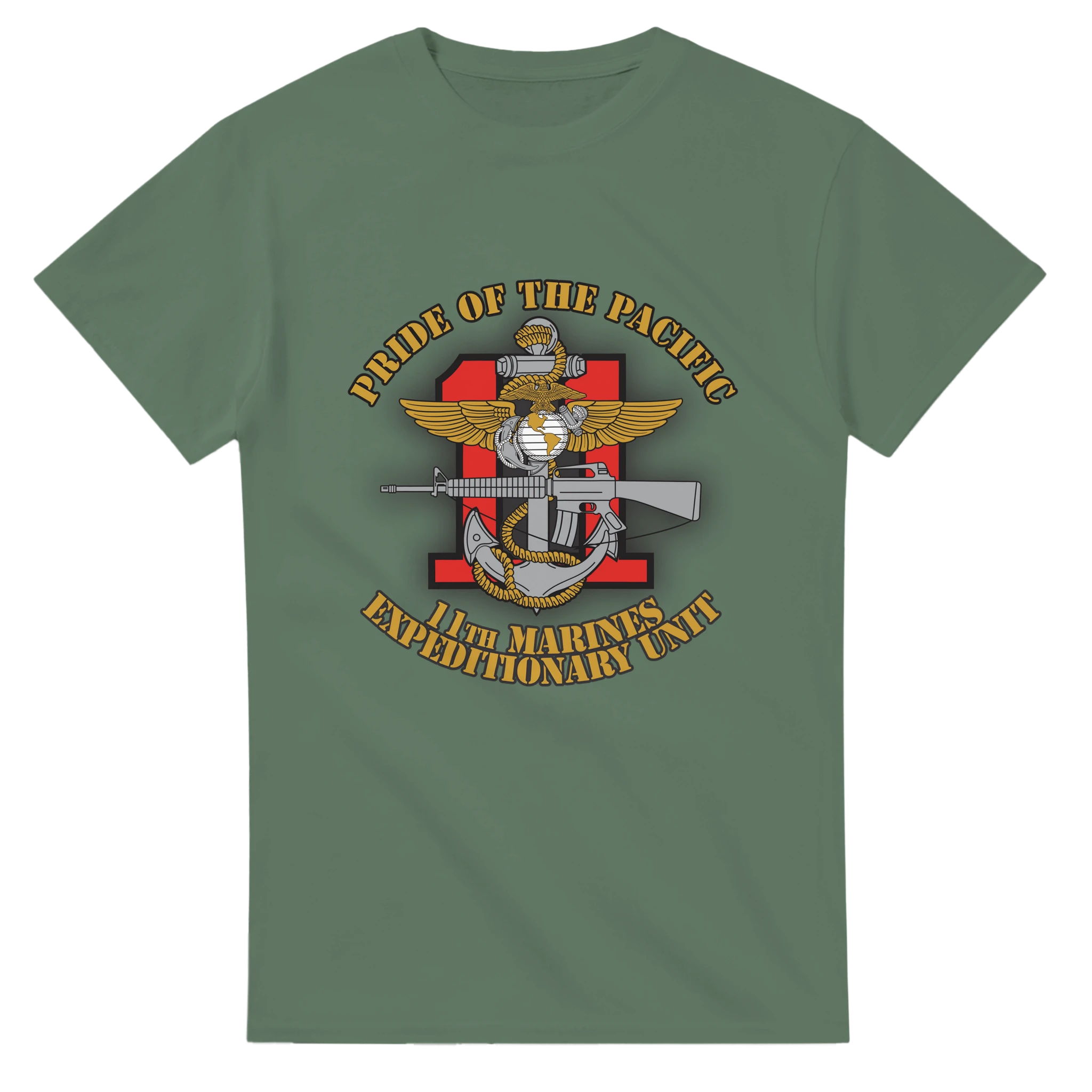 11th Marine Amphibious Unit (11th MAU) 1979–1988 Tribute T-Shirt – Cold War West Coast Contingency Force Tee - US Marines, T-Shirts