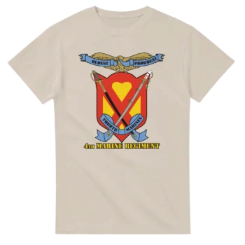 4th Marine Regiment “Fighting Fourth” T-Shirt – USMC Pacific Legacy Tee for 4th Marines Veterans - US Marines, T-Shirts