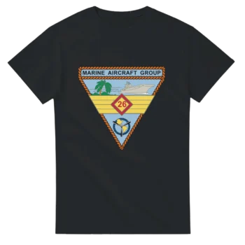 Marine Aircraft Group 26 (MAG-26) T-Shirt – “Ready to Strike” Osprey & King Stallion East Coast Aviation Tee - US Marines, T-Shirts