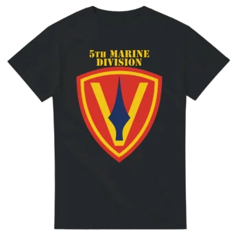 5th Marine Division Iwo Jima Tribute T-Shirt – WWII USMC “Fighting Fifth” Legacy Tee - US Marines, T-Shirts