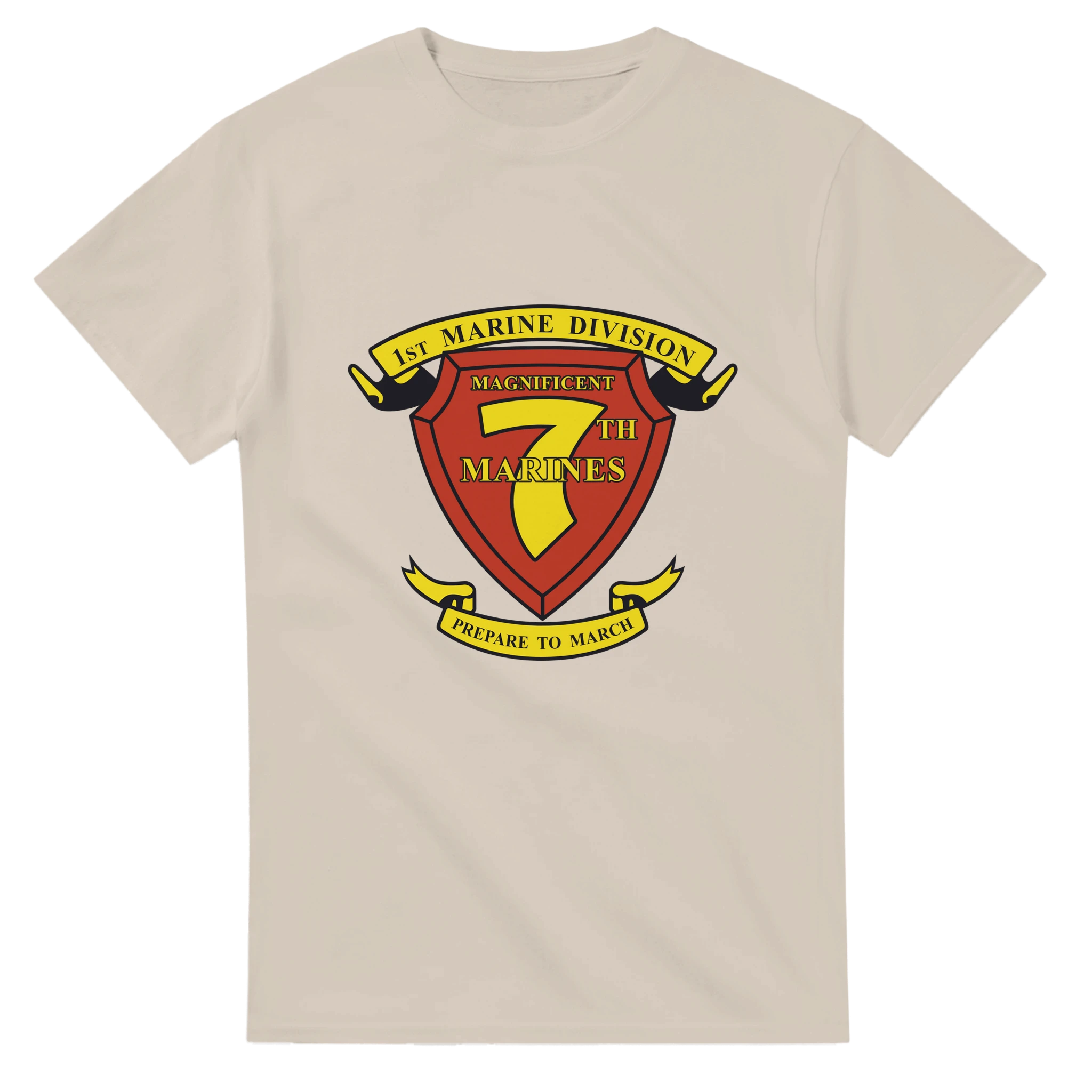 7th Marine Regiment “Magnificent Seventh” T-Shirt – USMC Infantry Legacy Tee for 7th Marines Veterans - US Marines, T-Shirts