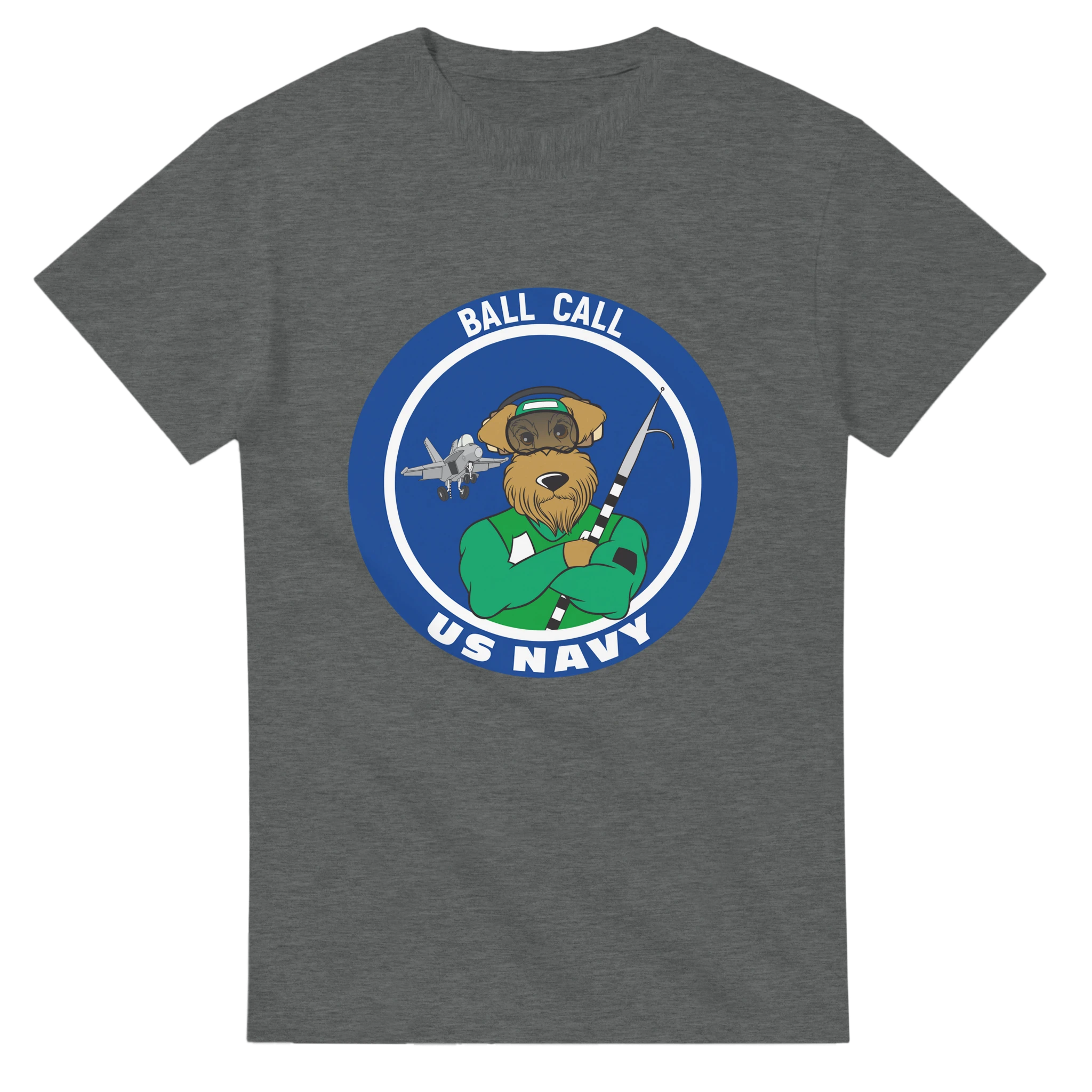 Airedale Dog Hook Crew - US Navy, T-Shirts
