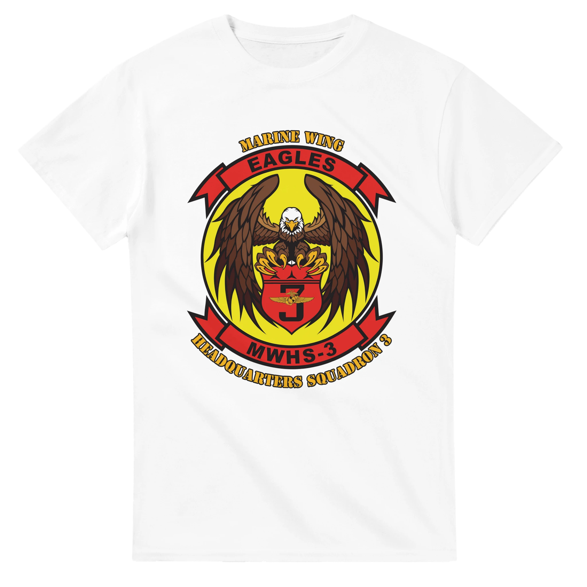 Marine Wing Headquarters Squadron 3 (MWHS-3) T-Shirt – 1st MAW Forward Support Tribute Tee - US Marines, T-Shirts
