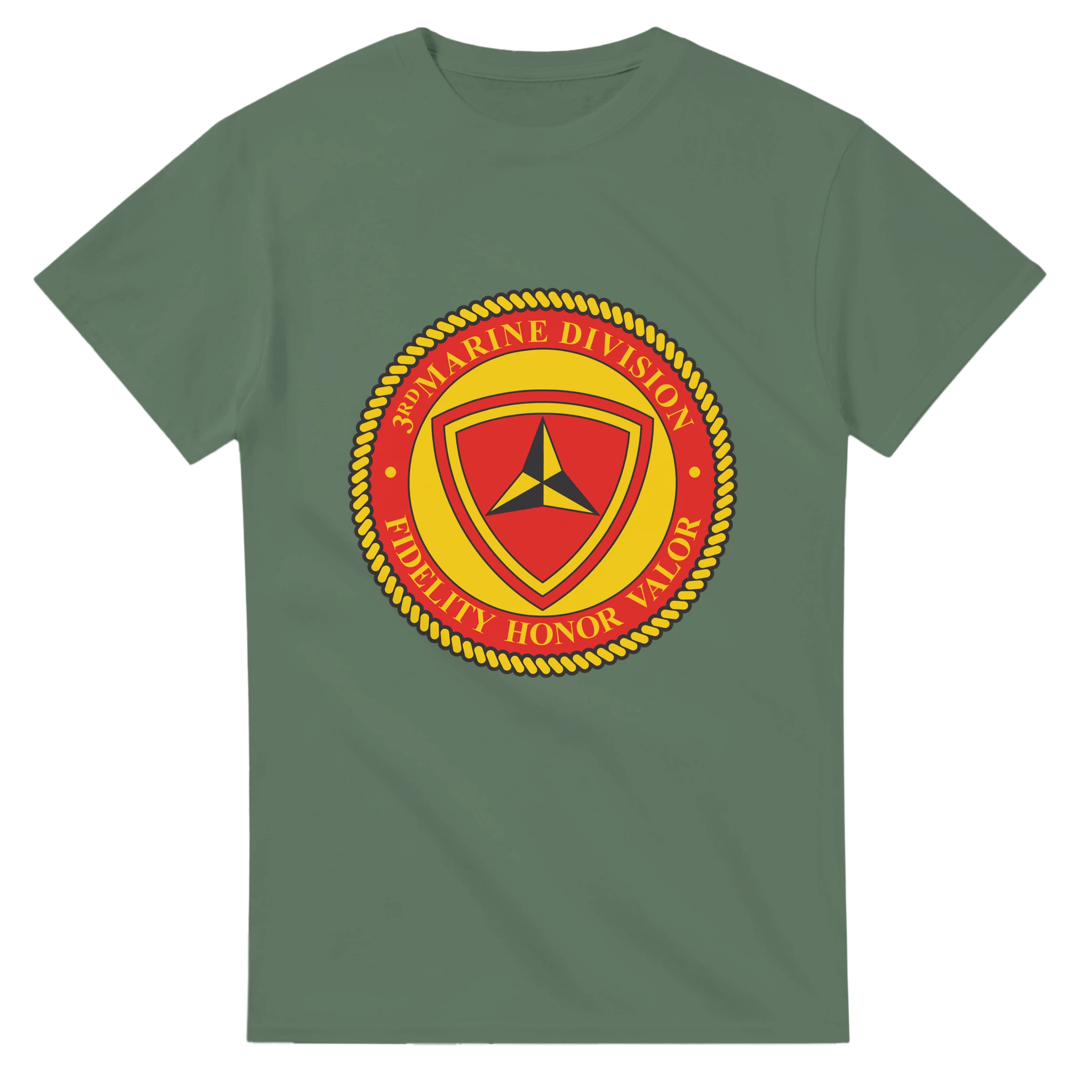3rd Marine Division “Fighting Third” T-Shirt – USMC Pacific Legacy Tee for 3rd MarDiv Veterans - US Marines, T-Shirts
