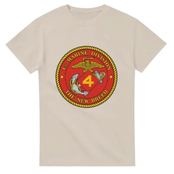 4th Marine Division T-Shirt – “Fourth but First” USMC Reserve Tribute Tee for 4th MarDiv Marines - US Marines, T-Shirts