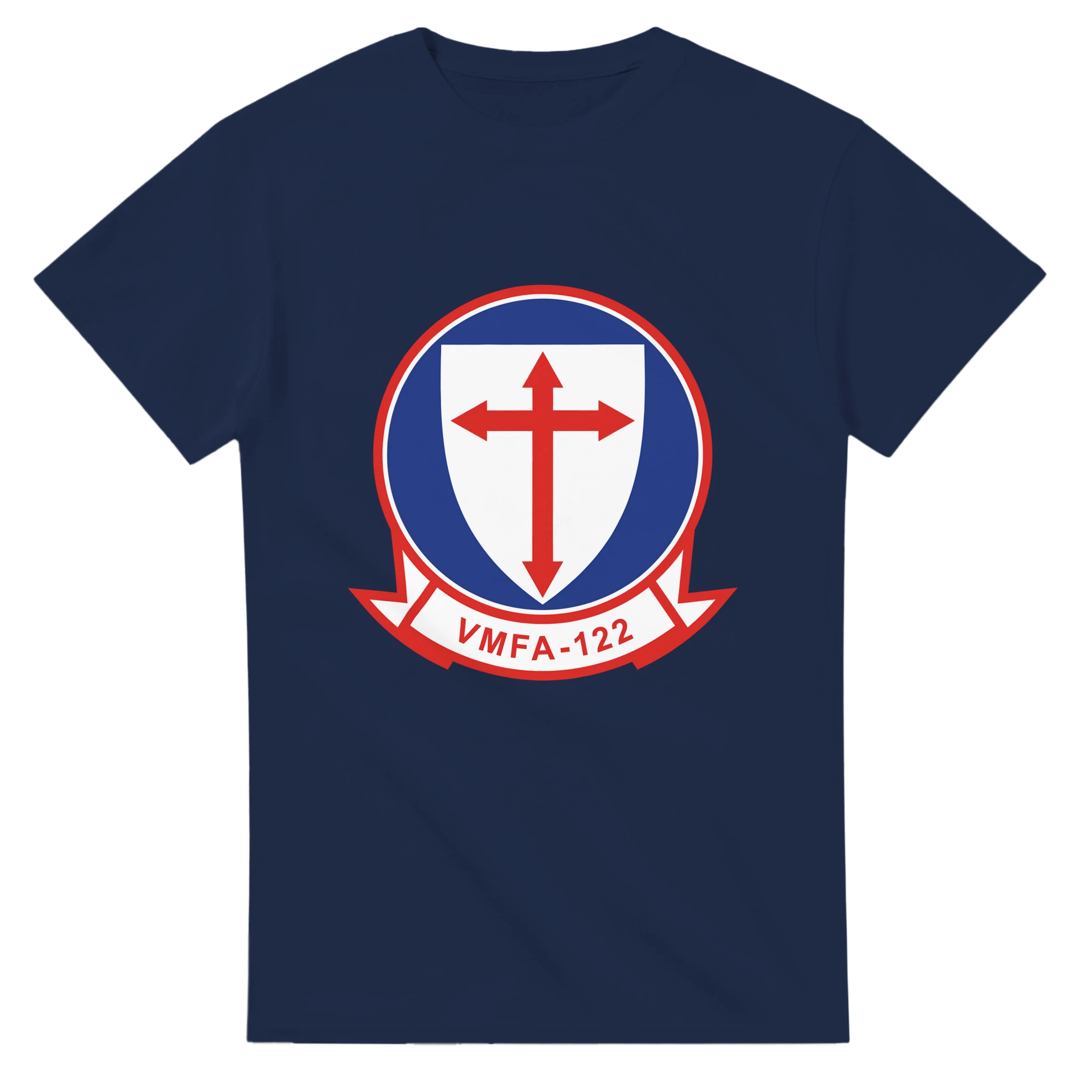VMFA-122 Crusaders Tribute Tee | Fighter Jet Squadron Inspired Military Apparel - US Marines, T-Shirts