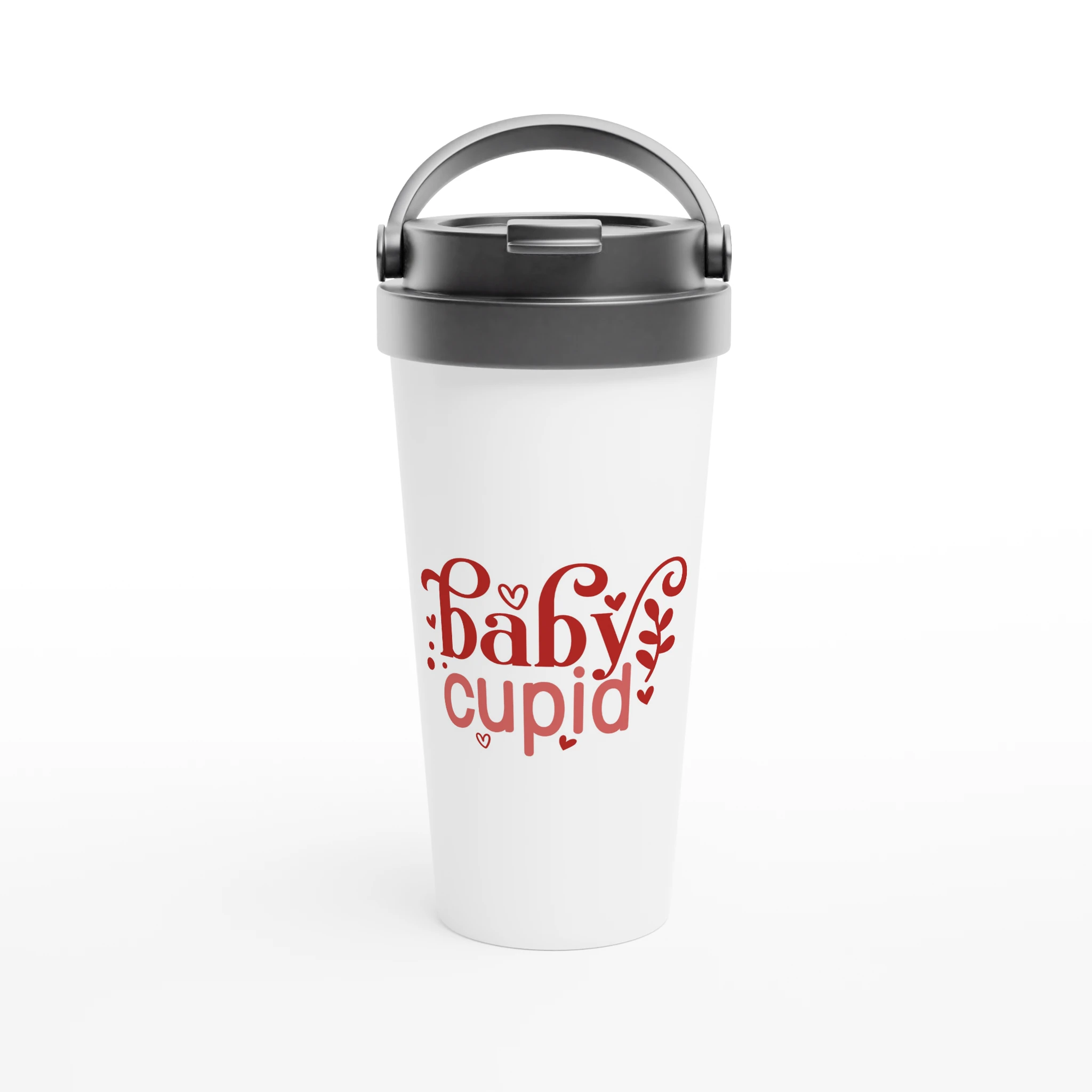 Baby Cupid-01 – Design Description White 15oz Stainless Steel Travel Mug - Valentine's day, Mugs