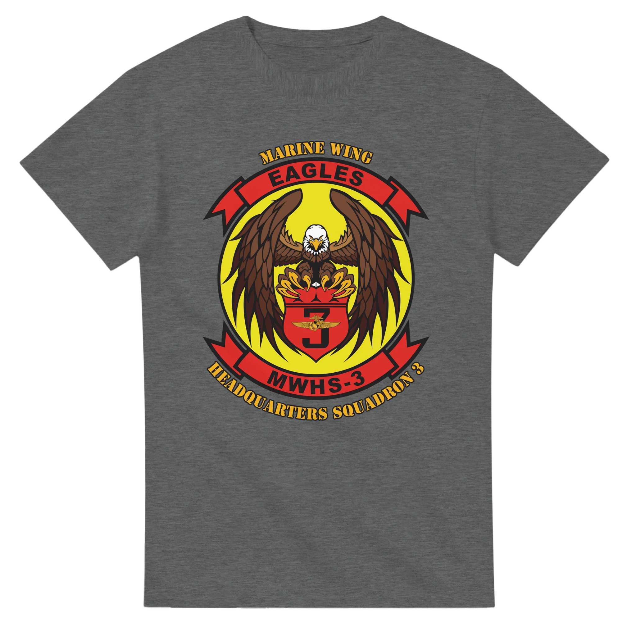 Marine Wing Headquarters Squadron 3 (MWHS-3) T-Shirt – 1st MAW Forward Support Tribute Tee - US Marines, T-Shirts