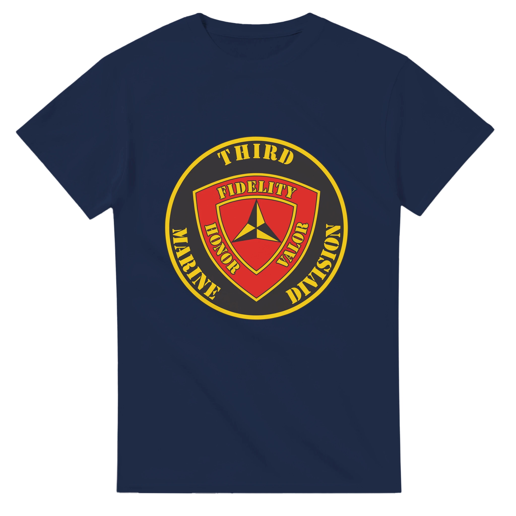 3rd Marine Division “Fighting Third” T-Shirt – Bold “Div 3” Style USMC Heritage Tee - US Marines, T-Shirts