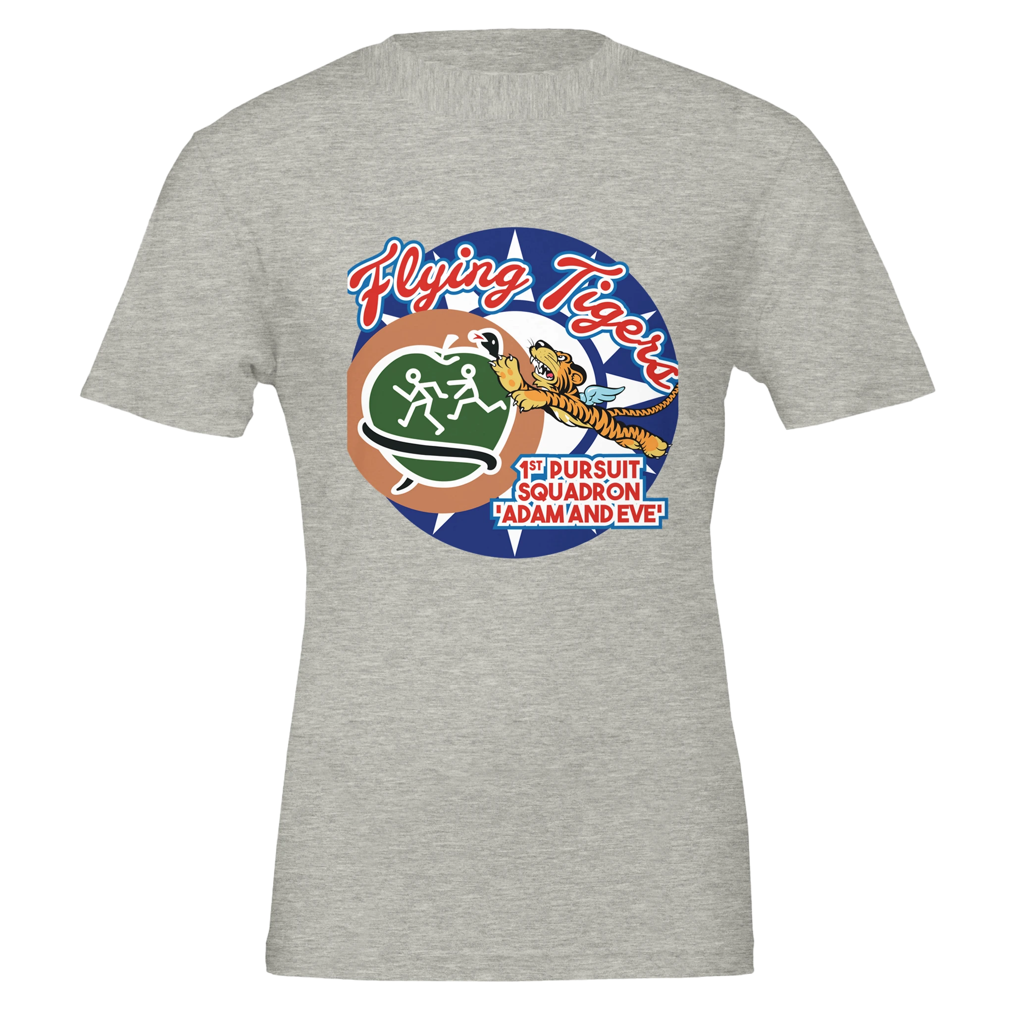 Flying Tigers 1st Pursuit Squadron ‘Adam and Eve’ Unisex T-shirt | Vintage Military-Inspired Style - US Air Force, T-Shirts