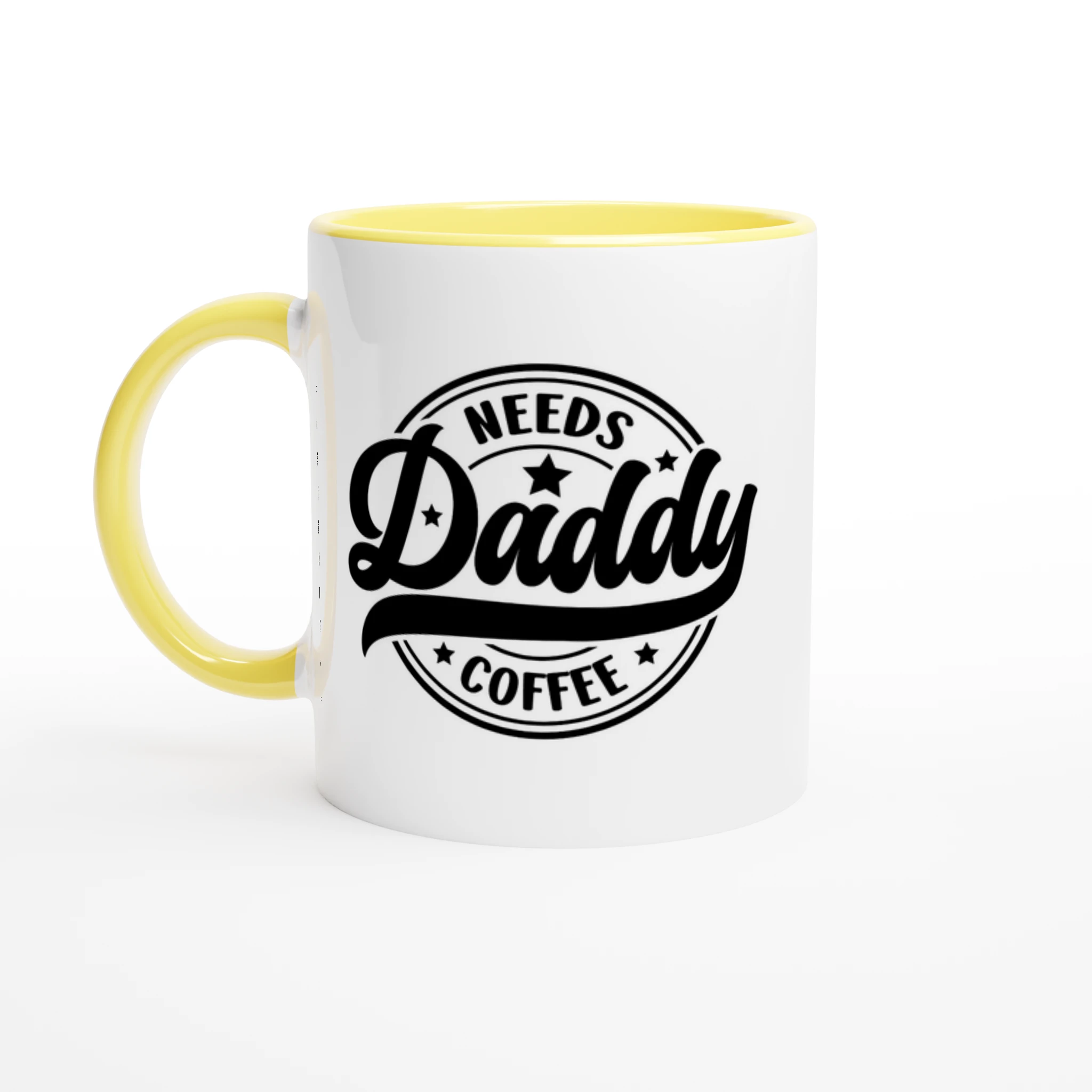 Daddy Needs Coffee 11oz Ceramic Mug - Funny Quotes, Mugs