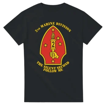 2nd Marine Division “Silent Second” T-Shirt – USMC Combat Legacy Tee for 2nd MarDiv Veterans & Families - US Marines, T-Shirts