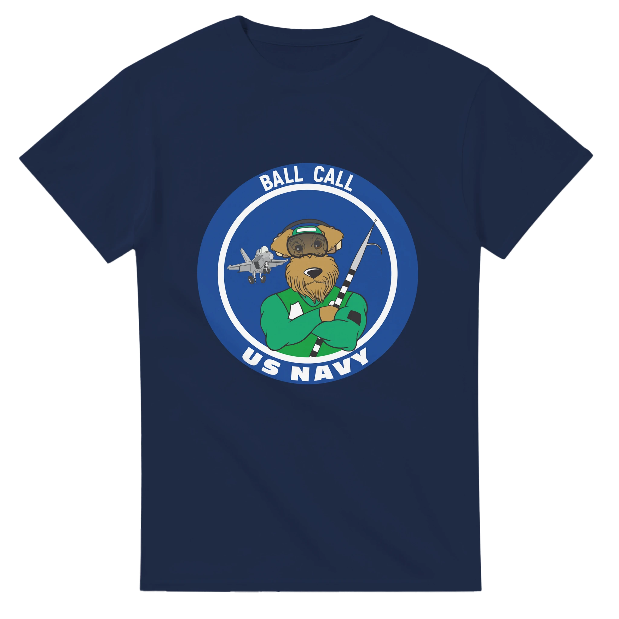 Airedale Dog Hook Crew - US Navy, T-Shirts