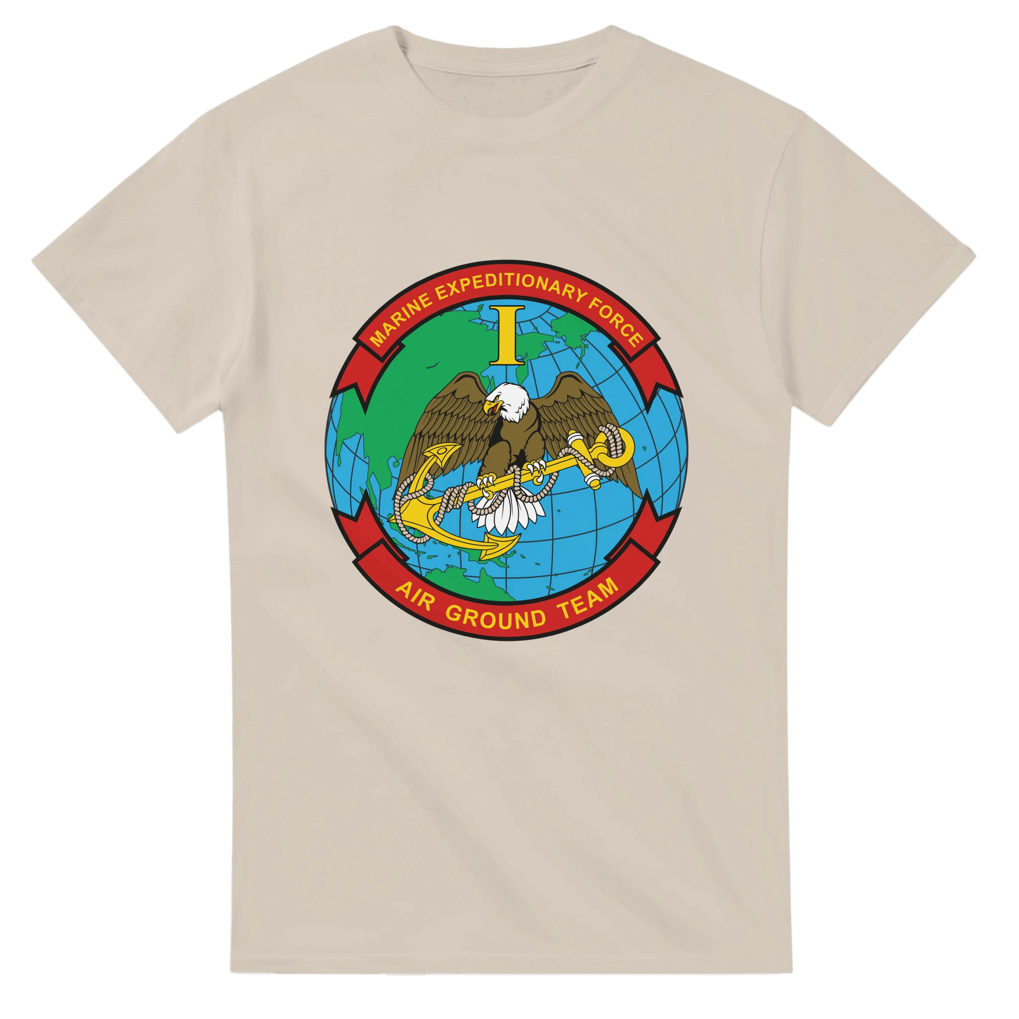 I Marine Expeditionary Force “First to Fight” T-Shirt – West Coast USMC Global Power Projection Tee - US Marines, T-Shirts