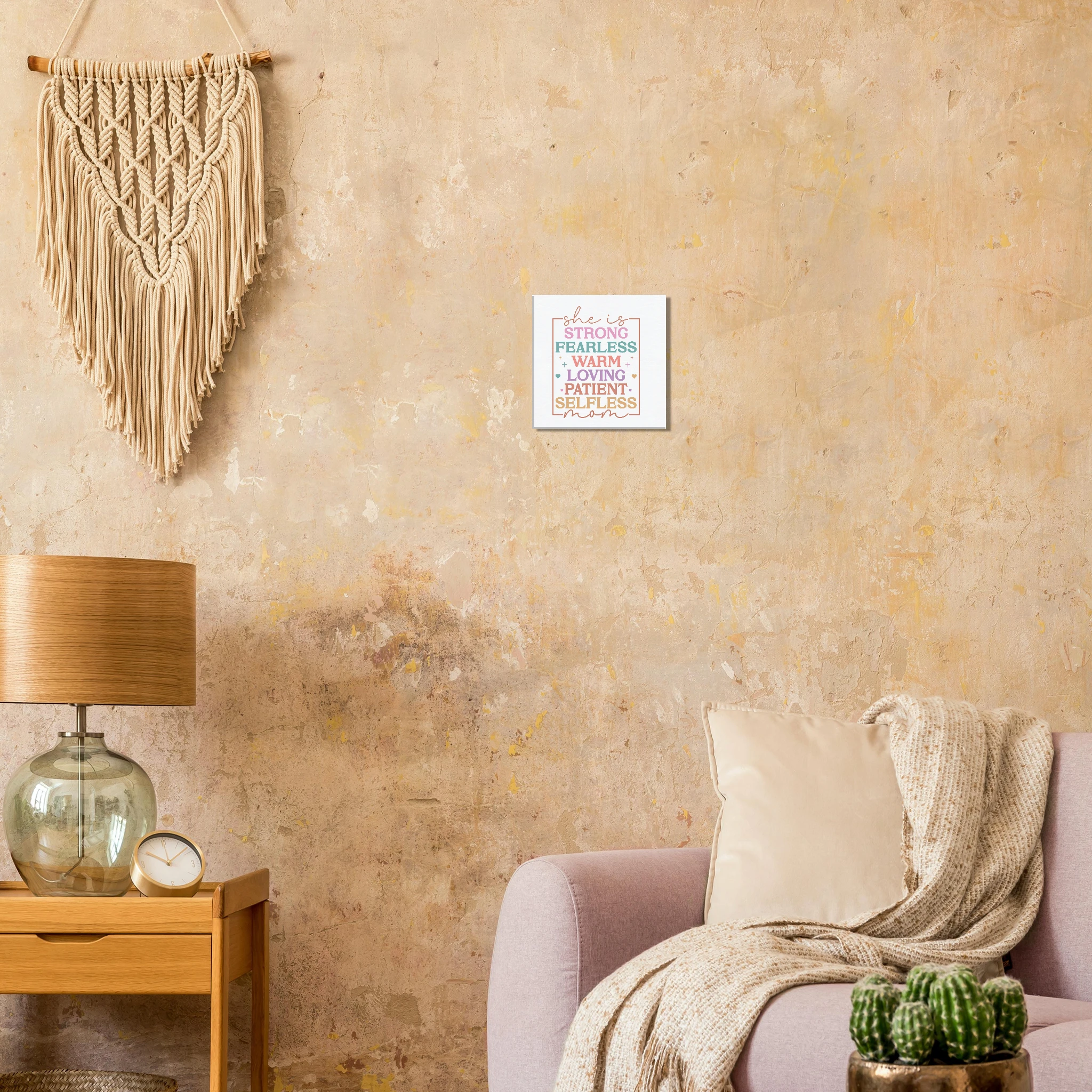 Strong. Fearless. Warm. Mum – Canvas - For Moms, Canvas & Posters