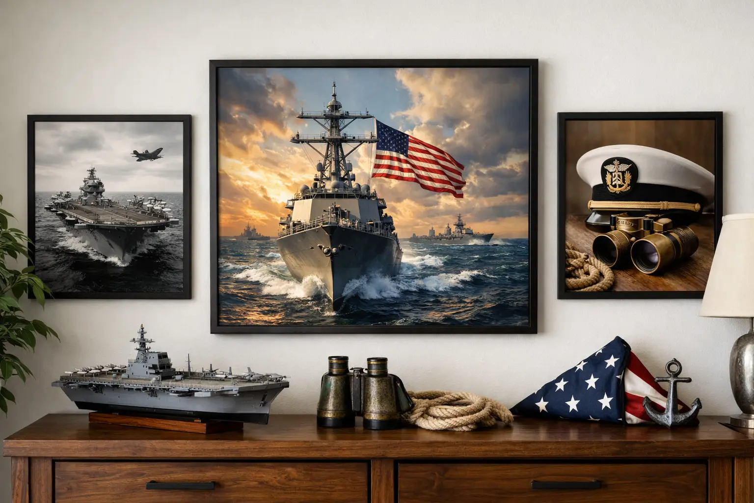 Navy Wall Art Decor That Shows Your Pride