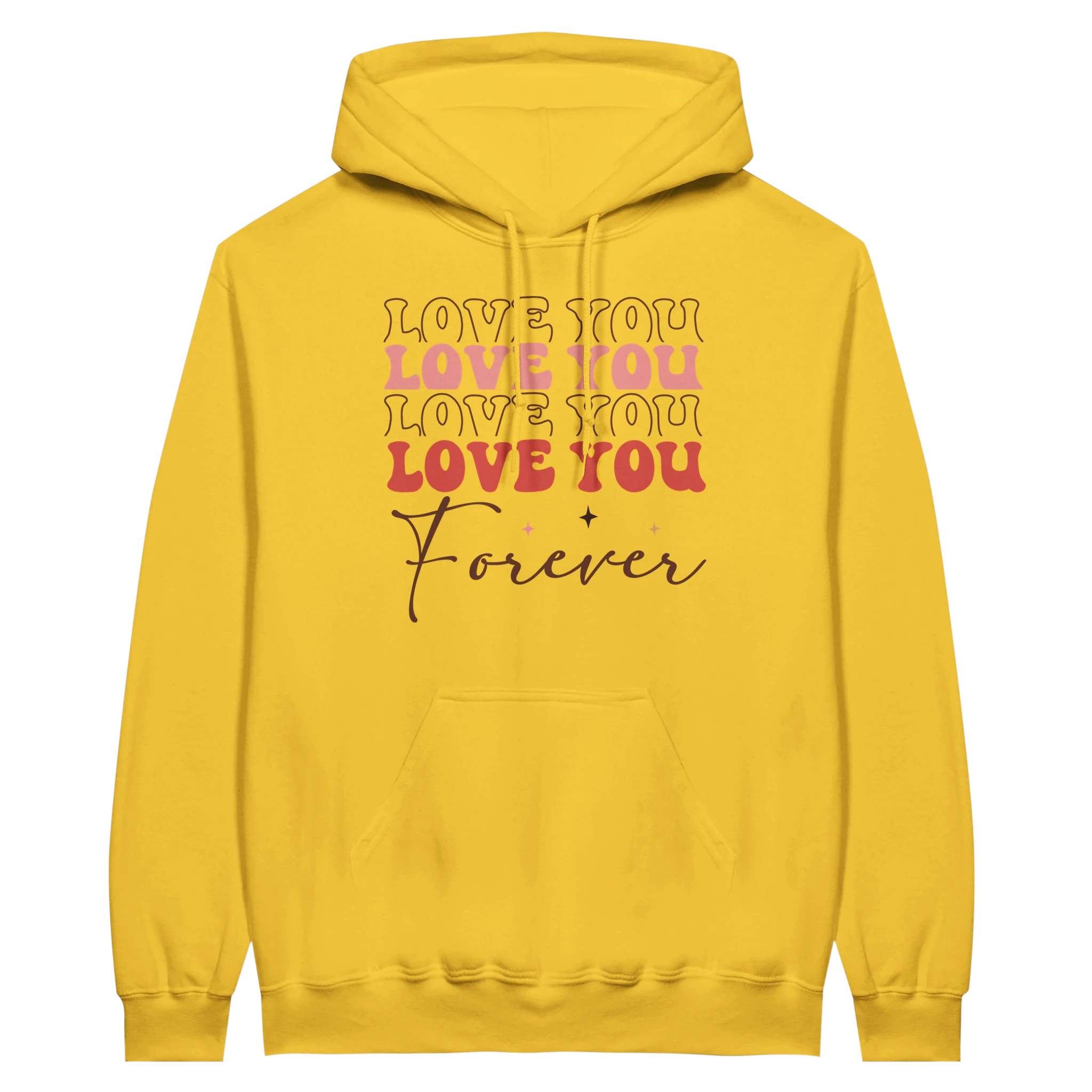 Love You Forever Hoodie | Cozy Midweight Pullover | Unisex Cotton Blend Sweatshirt - Hoodies