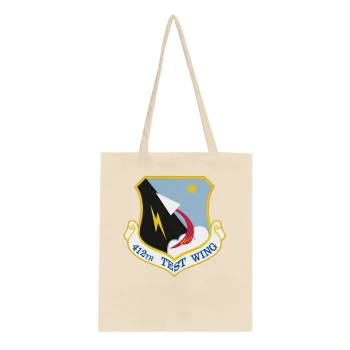 412th Test W Canvas Tote Bag | Eco-Friendly - US Air Force, Tote bag