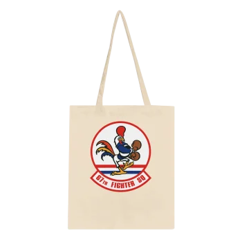 67th Fig Sq Canvas Tote Bag | Sturdy & Spacious - US Air Force, Tote bag
