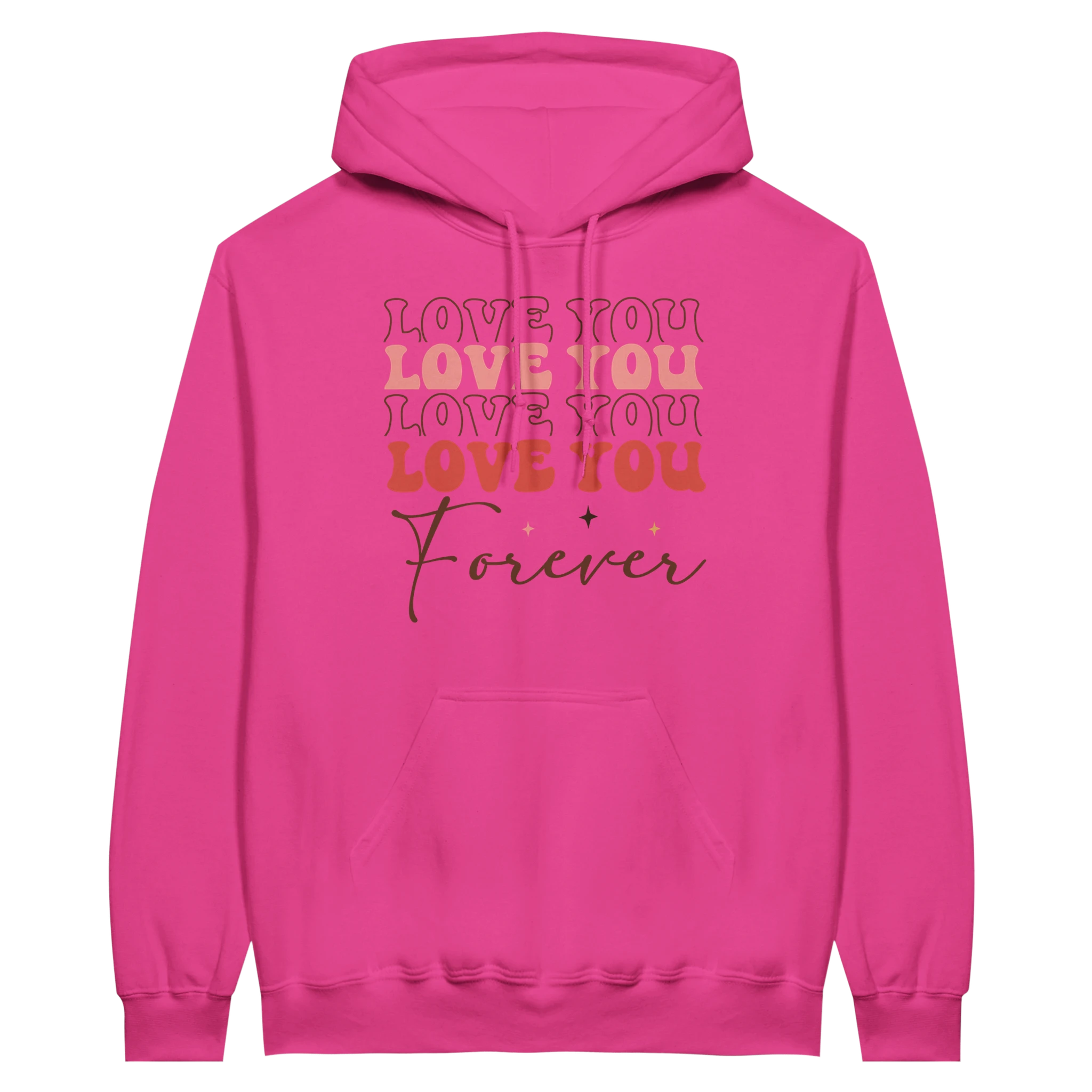Love You Forever Hoodie | Cozy Midweight Pullover | Unisex Cotton Blend Sweatshirt - Hoodies