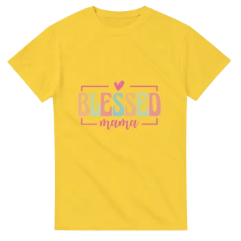 Blessed Mama Unisex Tee | Soft Cotton Graphic Shirt - For Moms, T-Shirts