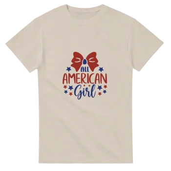 All American Girl 01 Graphic Tee | Soft Cotton Unisex - Patriotic, T-Shirts