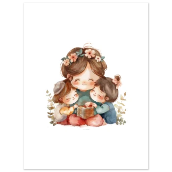 We Love Mom1 Wall Art Poster | Heartfelt Home Decor - For Moms, Canvas & Posters