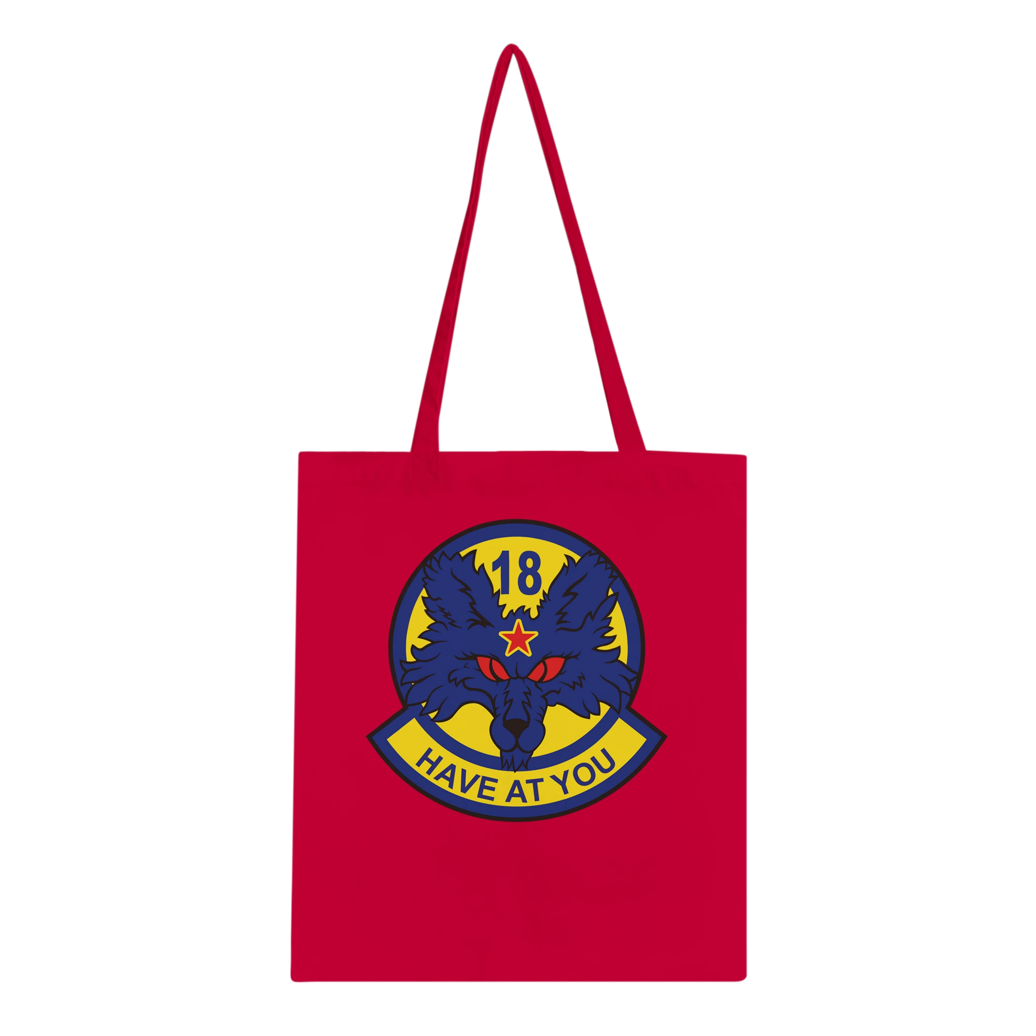 18th Aggressor Sq5 Canvas Tote Bag - US Air Force, Tote bag