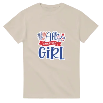 All American Girl 01 Graphic T-Shirt | Unisex Tee - Patriotic, T-Shirts