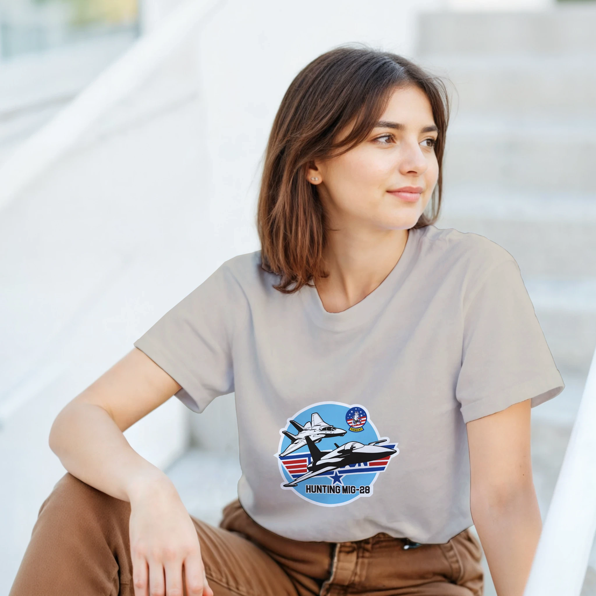 High Speed Aviator Hunting MiG28 Graphic T-Shirt - T-Shirts, Video & Games