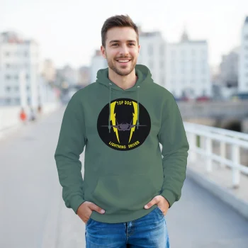 61st Fighter Squadron Top Dog Military Hoodie - US Air Force, Hoodies