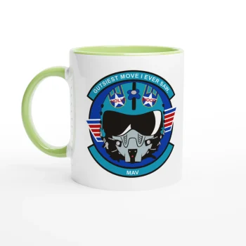 Helmet Holly Wood Mug | 11oz Ceramic Coffee Cup - Mugs