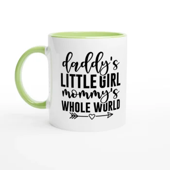 Daddy's Little Girl Mommy's Whole World Mug - For Moms, Mugs