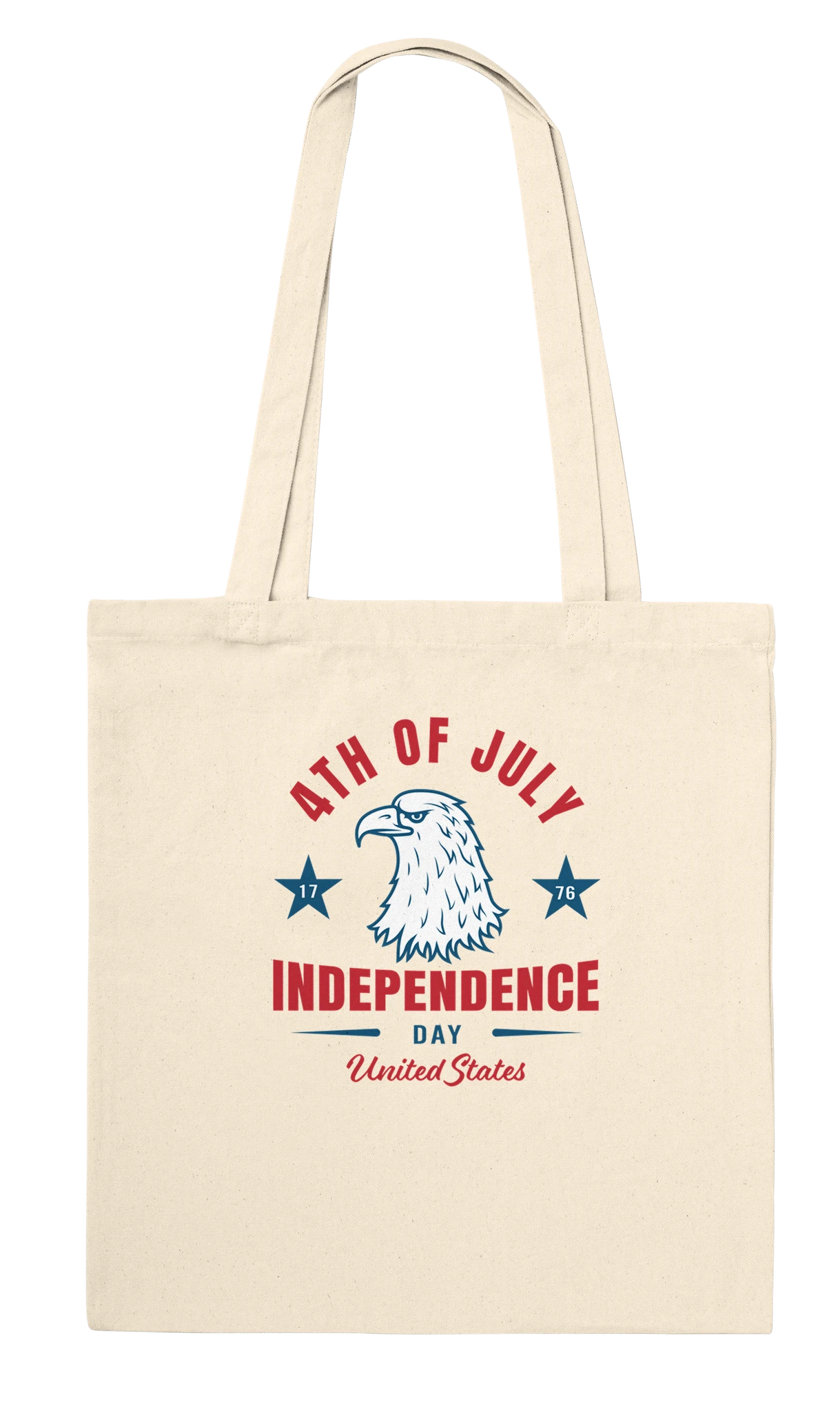 4th of July Canvas Tote Bag | Patriotic - All Apparel & Gifts, 4th of July Patriotic Shirts & Gifts, Tote bag