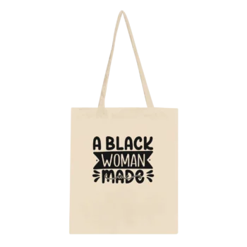 Black Woman Made Me Tote Bag | Canvas Carry - All Apparel & Gifts, Funny Quotes, Tote bag