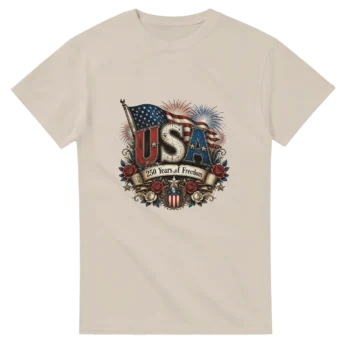 250 Years Freedom Patriotic USA 1776 2026 Tee - All Apparel & Gifts, 4th of July Patriotic Shirts & Gifts, T-Shirts