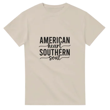 American Heart Southern Soul T-Shirt | Graphic Tee - Patriotic, T-Shirts