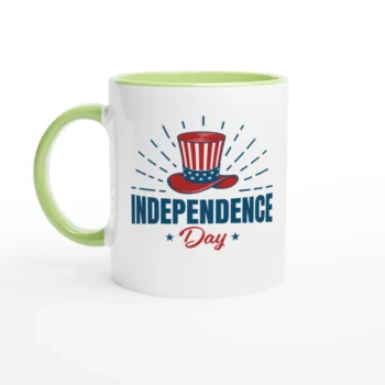 4 July 2 Coffee Mug - Patriotic 11oz Ceramic - All Apparel & Gifts, 4th of July Patriotic Shirts & Gifts, Mugs