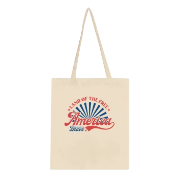4th July Canvas Tote Bag - Patriotic Reusable Shopper - 4th of July Patriotic Shirts & Gifts, Tote bag