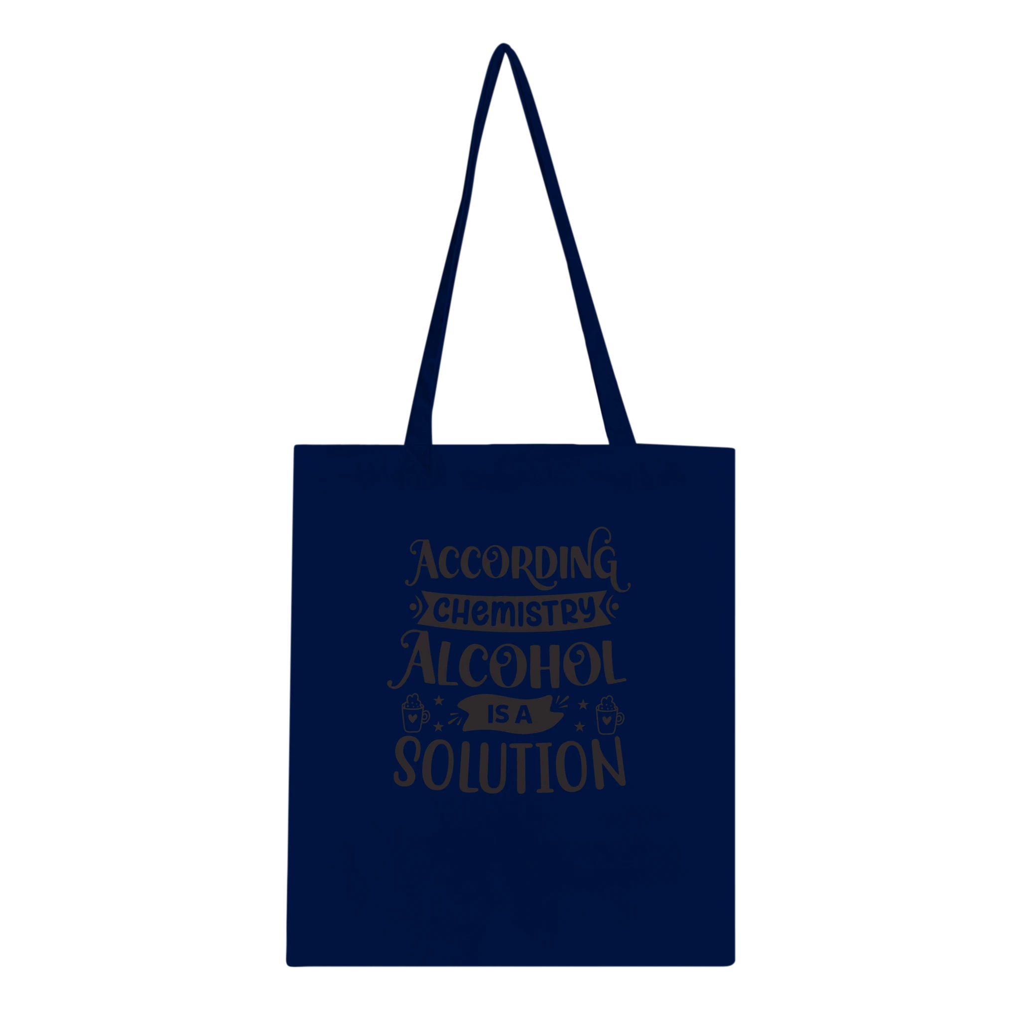 Chemistry Alcohol Solution Canvas Tote Bag - All Apparel & Gifts, Funny Quotes, Tote bag