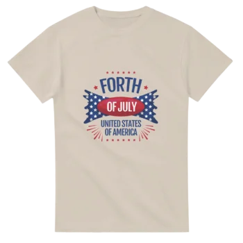 4 July '22 Graphic Tee | Bold Patriotic Print - All Apparel & Gifts, 4th of July Patriotic Shirts & Gifts, T-Shirts