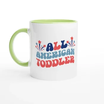 All American Toddler 01 Ceramic Coffee Mug - Patriotic, Mugs