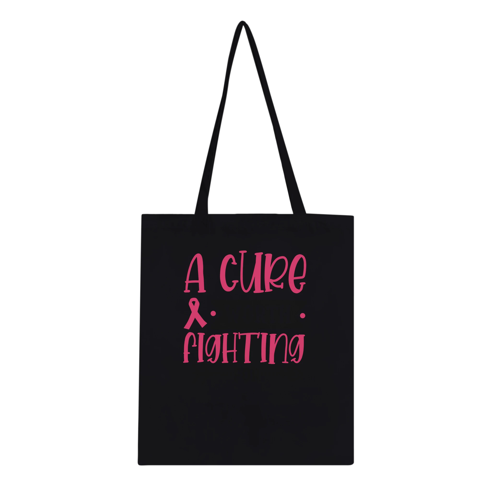 A Cure Worth Fighting For Canvas Tote Bag - All Apparel & Gifts, Funny Quotes, Tote bag