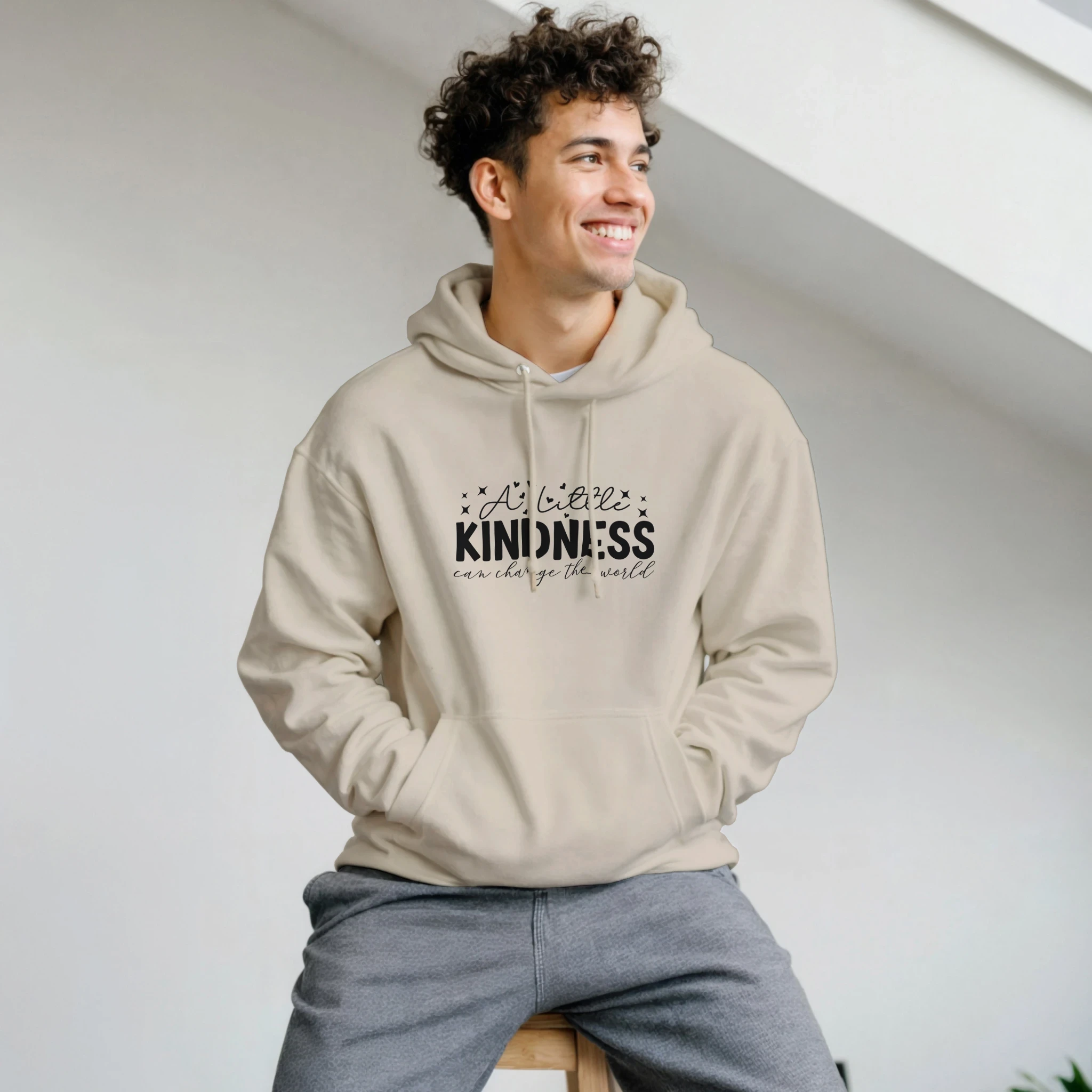 Kindness Changes World Pullover Hoodie - All Apparel & Gifts, Funny Quotes, Hoodies