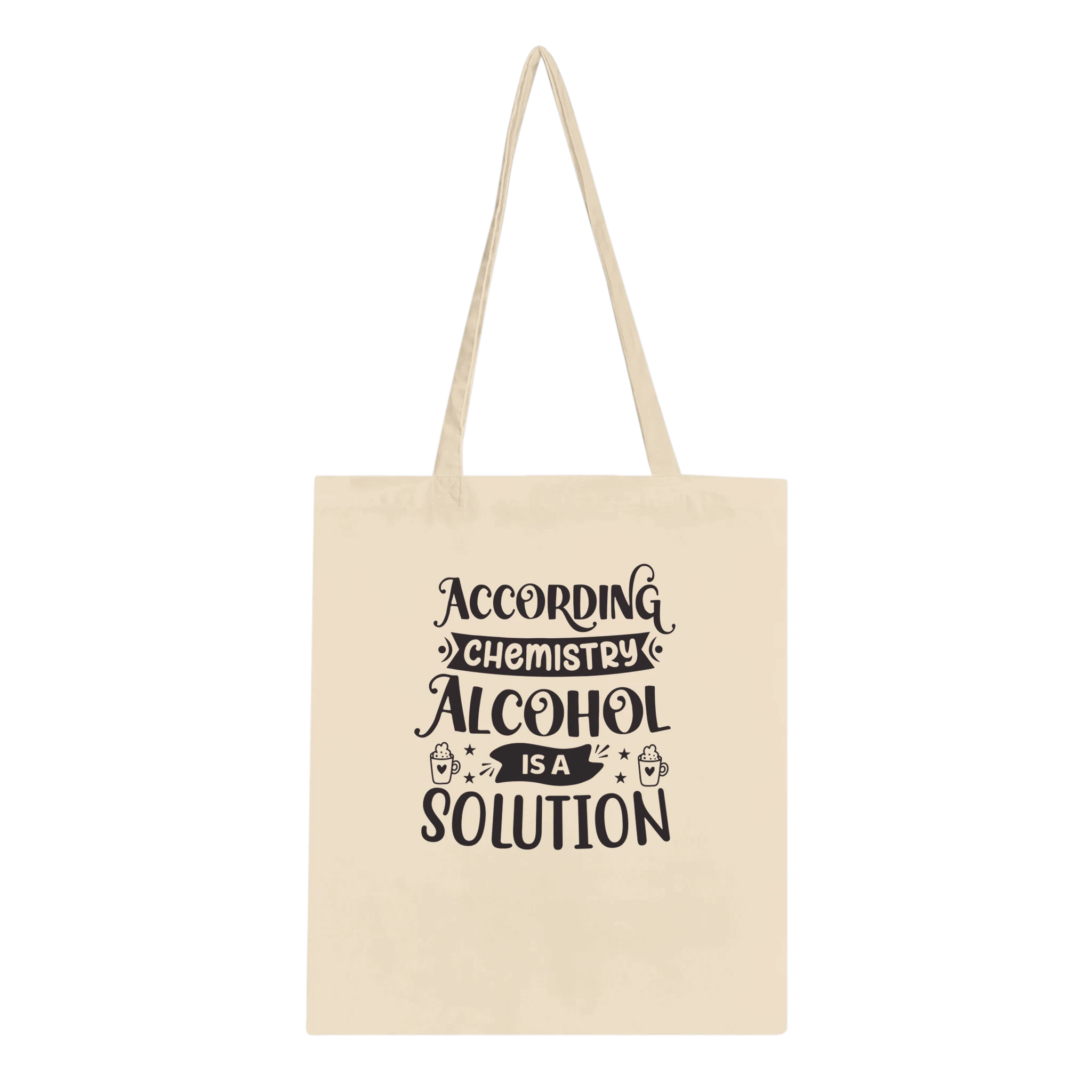 Chemistry Alcohol Solution Canvas Tote Bag - All Apparel & Gifts, Funny Quotes, Tote bag
