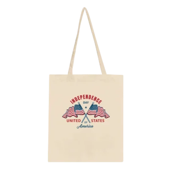 4 July 3 Canvas Tote Bag | Patriotic Design - All Apparel & Gifts, 4th of July Patriotic Shirts & Gifts, Tote bag